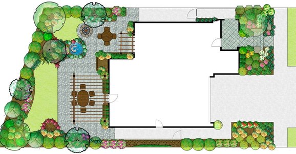 This landscape design for a residential home in San Diego